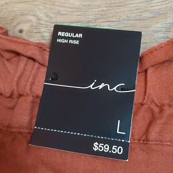 INC International Concepts shorts paradise calling rusty clay L NWT - Picture 6 of 10